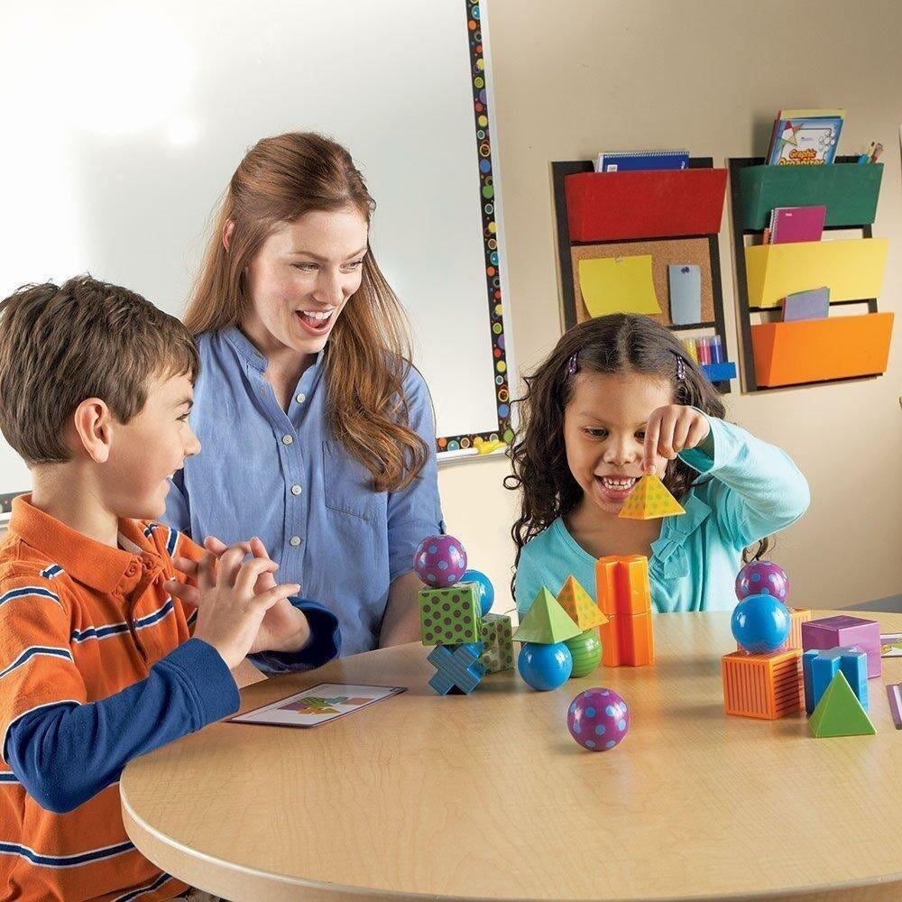 Joc de logică 3D Mental Blox pentru copii, 20 piese și carduri