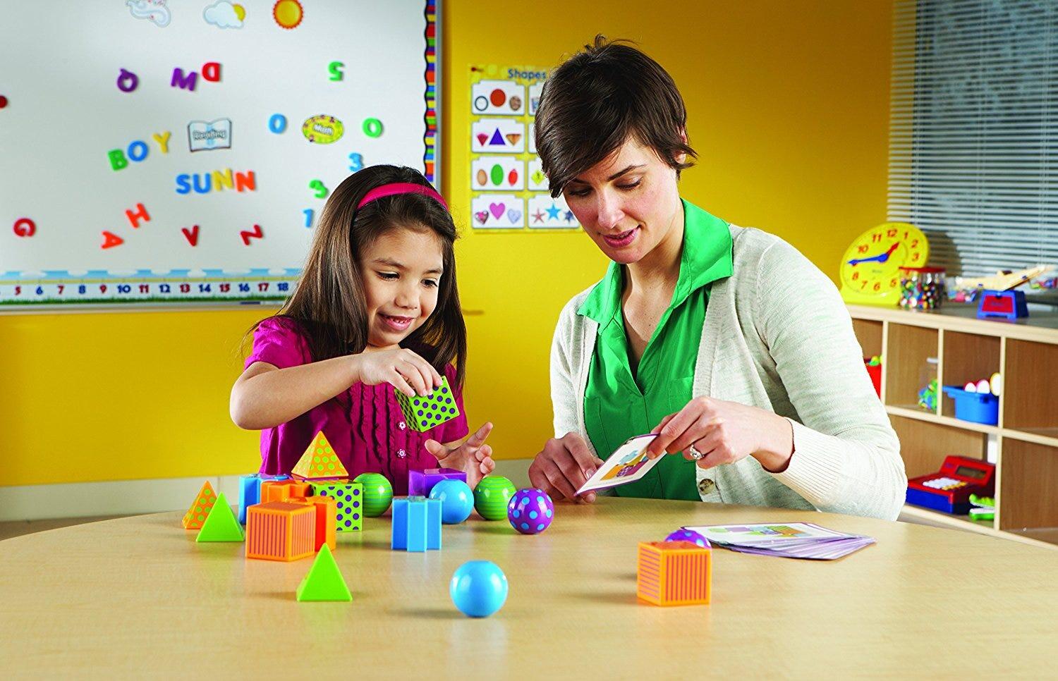 Joc de logică 3D Mental Blox pentru copii, 20 piese și carduri