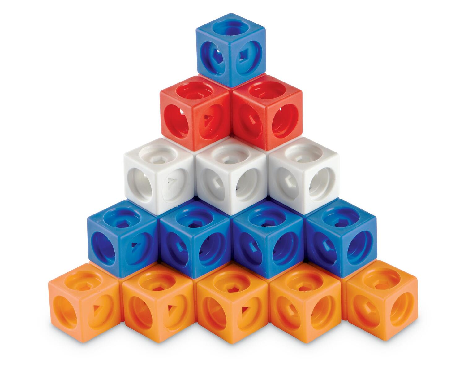 Set MathLink pentru constructii 3D STEM, 100 cuburi colorate