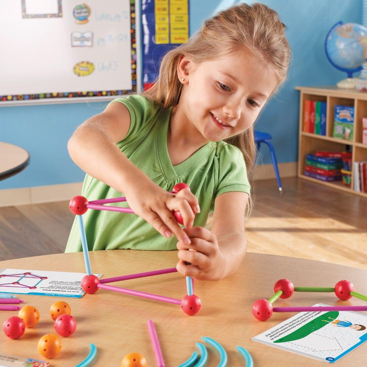 Set construcție forme 3D STEM pentru copii 5+ Learning Resources