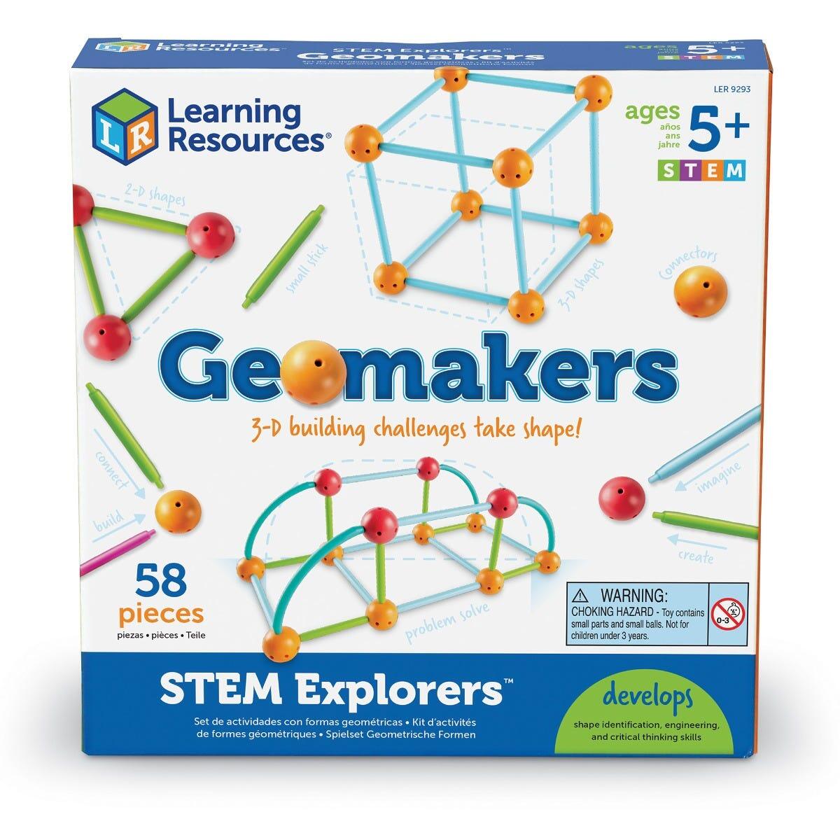 Set construcție forme 3D STEM pentru copii 5+ Learning Resources