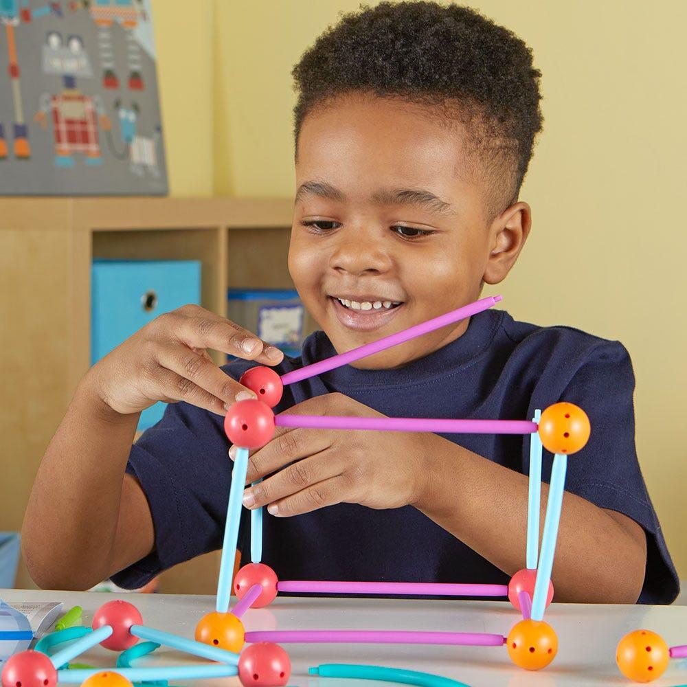 Set construcție forme 3D STEM pentru copii 5+ Learning Resources