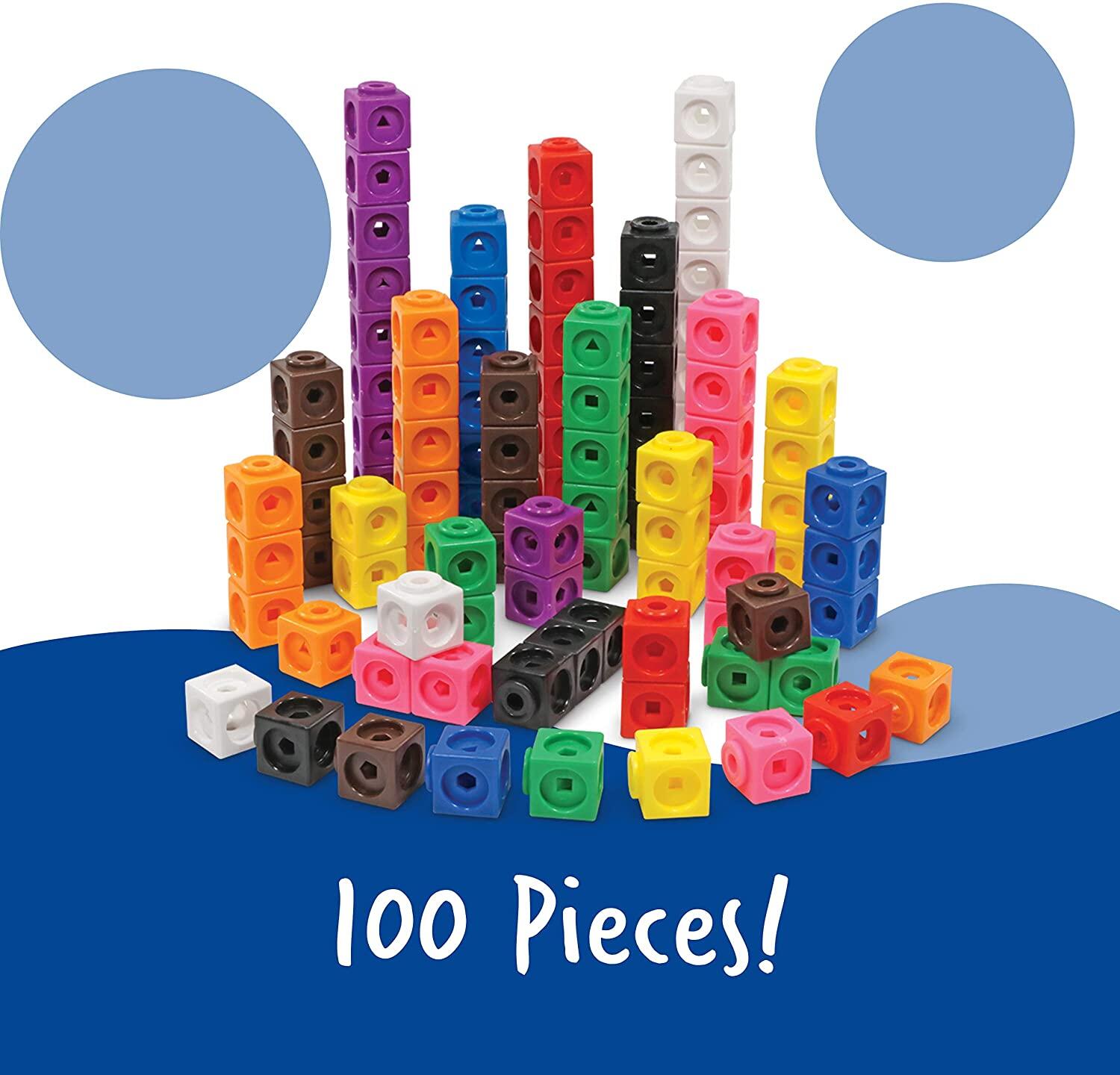 Set 100 cuburi interconectabile MathLink pentru matematica si constructie