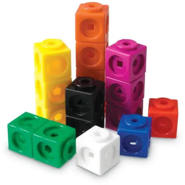 Set 100 cuburi interconectabile MathLink pentru matematica si constructie