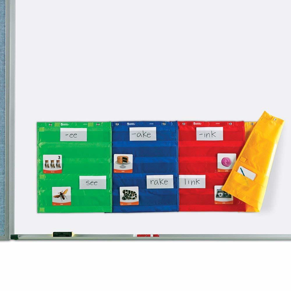 Set 4 panouri magnetice educative cu buzunare pentru activitati scolare