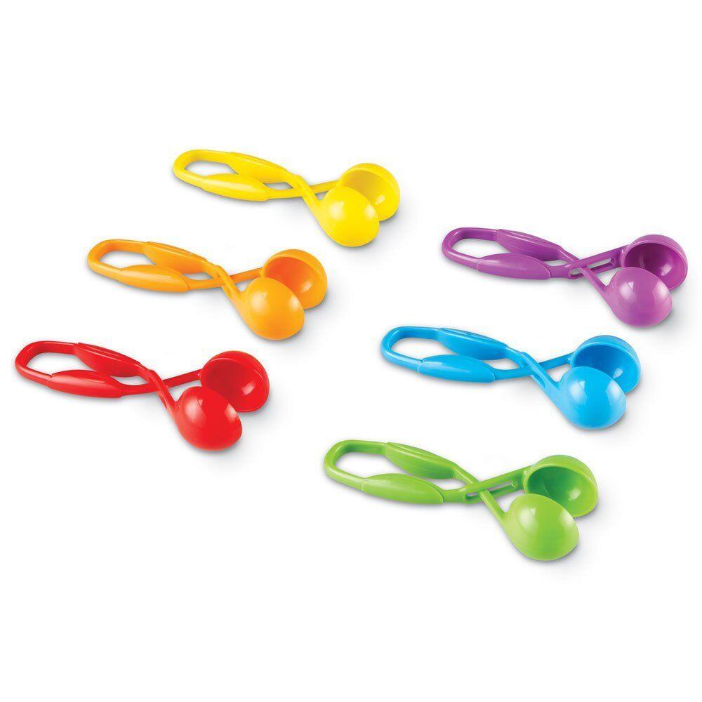 Set 6 pensete colorate pentru sortare si dezvoltarea motricitatii fine