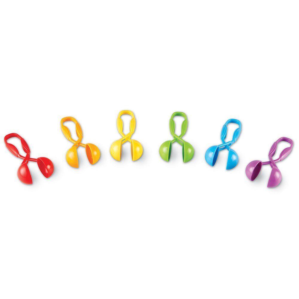 Set 6 pensete colorate pentru sortare si dezvoltarea motricitatii fine