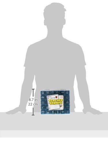 Set ștampile pentru profesor cu mesaje de încurajare și suport, 4 cm