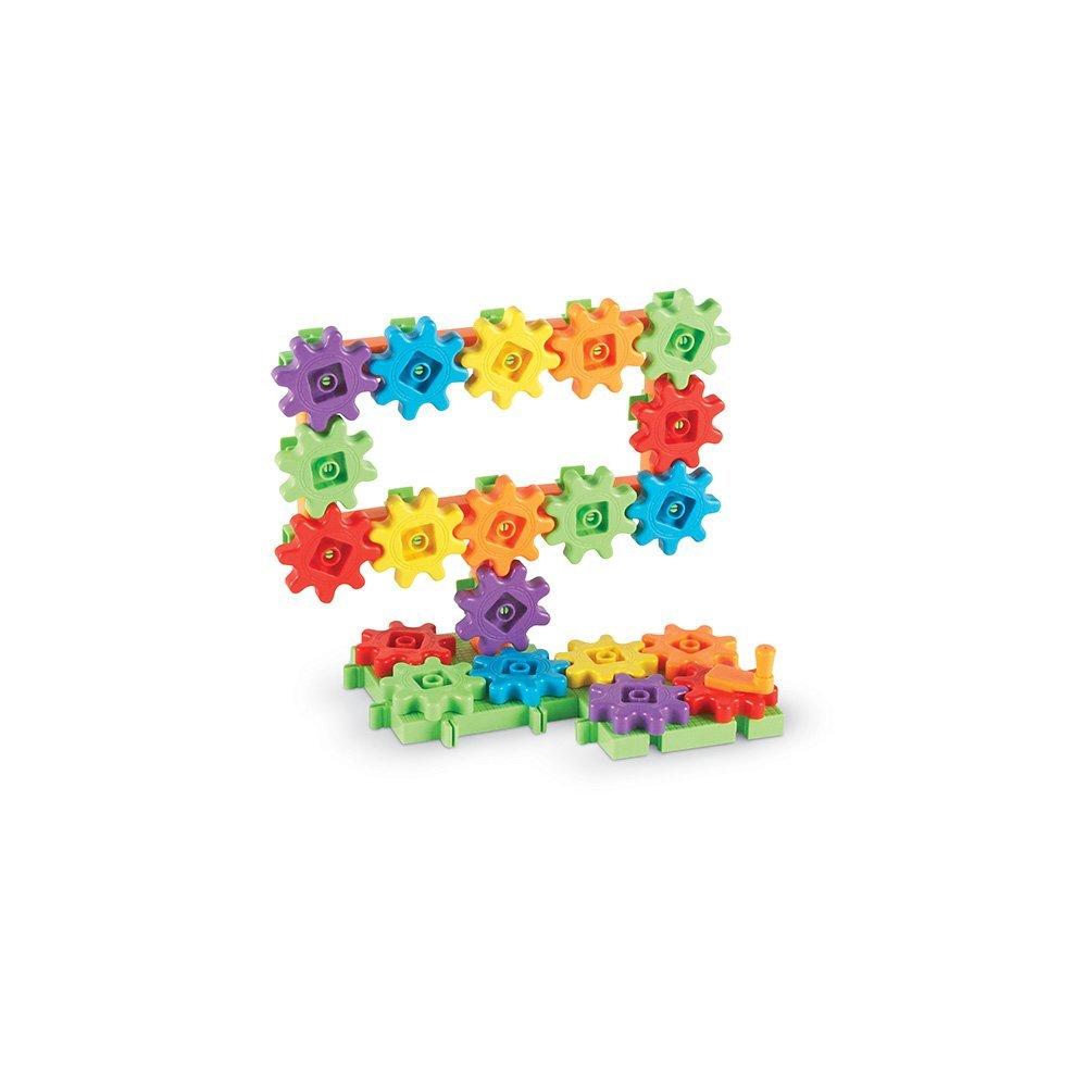 Set de construit STEM Gears! Gears! pentru copii 3+ ani, 60 piese