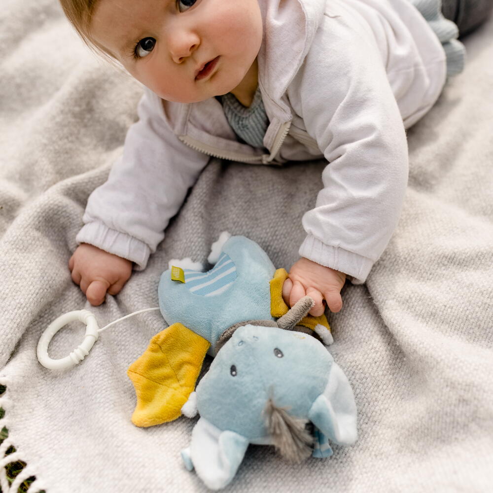 Jucarie muzicala de plus Liliac haios pentru bebelusi, Fehn