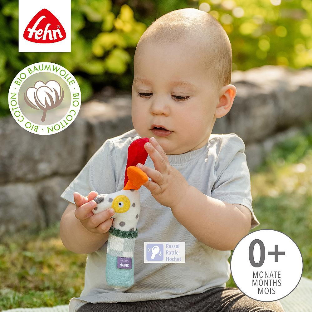 Jucarie de dexteritate pentru bebelusi Catelus NATUR, Fehn