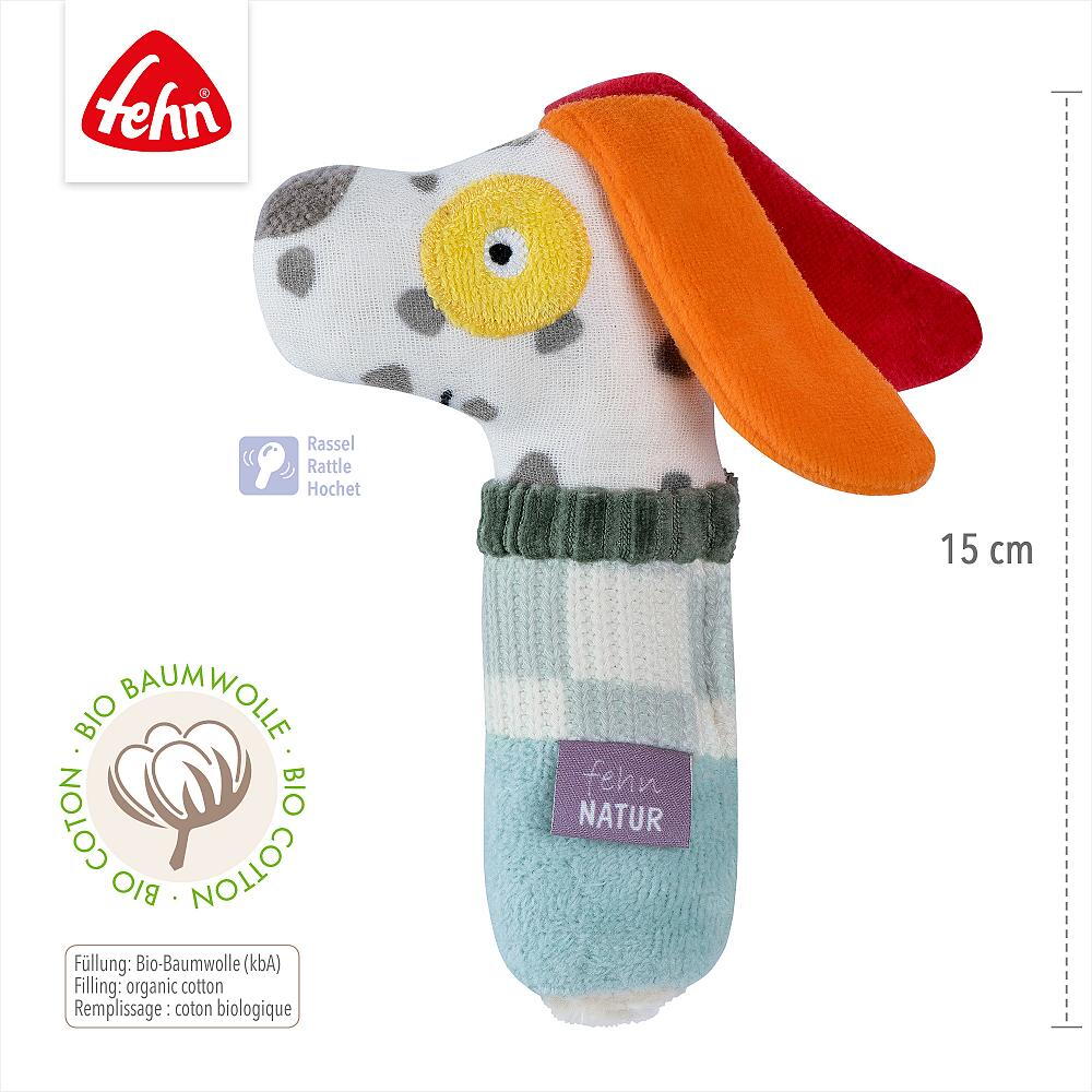 Jucarie de dexteritate pentru bebelusi Catelus NATUR, Fehn