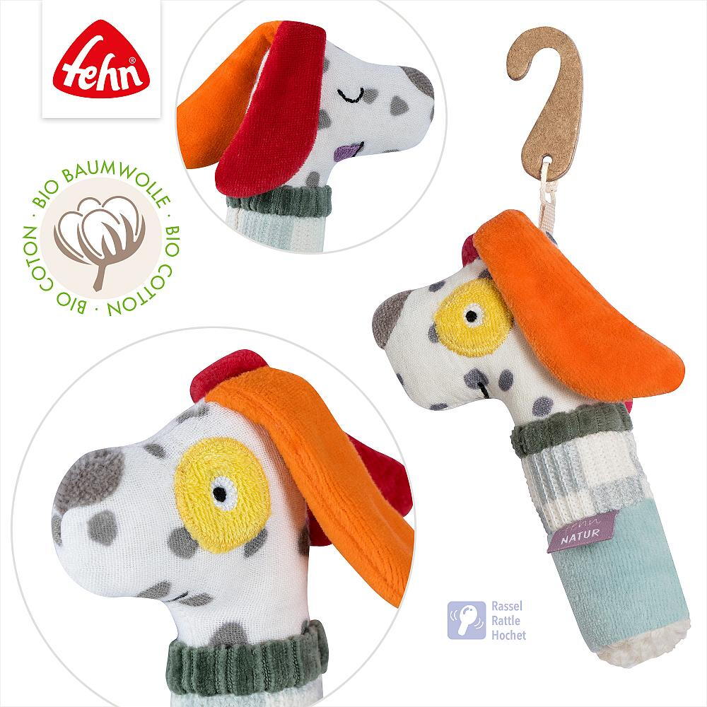 Jucarie de dexteritate pentru bebelusi Catelus NATUR, Fehn