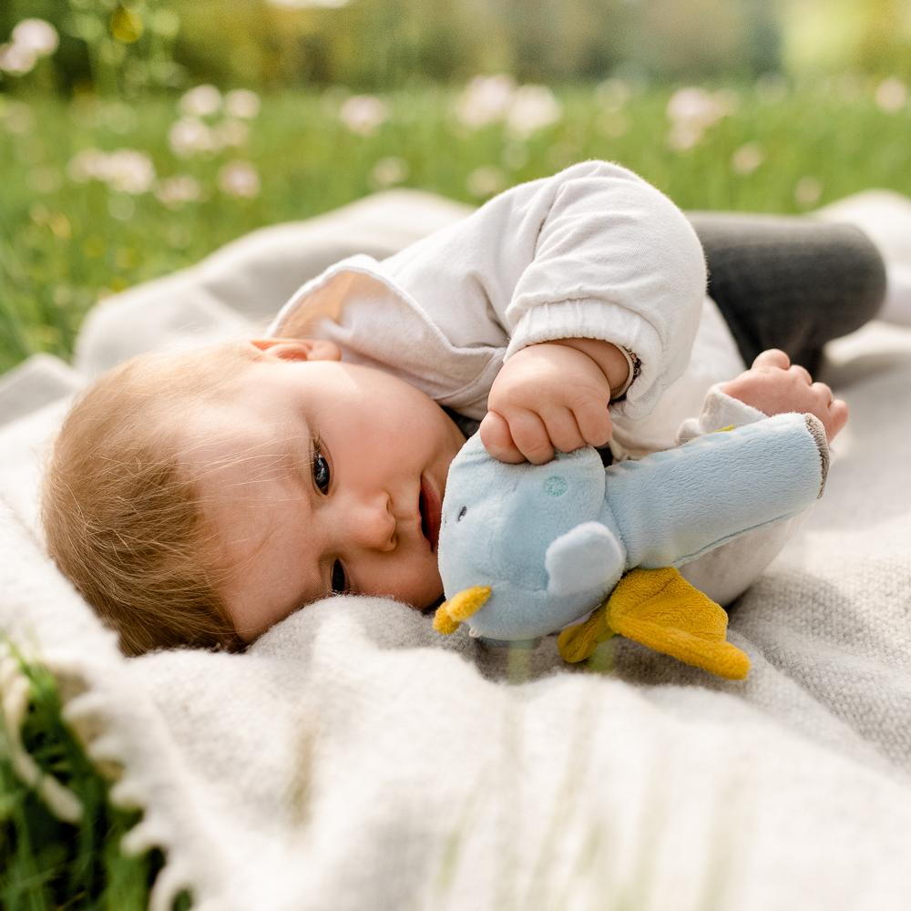 Jucărie de dexteritate pentru bebeluși Dragon Fehn, velur moale