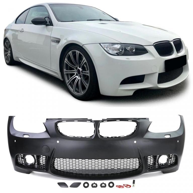 Bara frontală sport cu grilă, aspect sport, potrivită pentru BMW Seria 3 E92 E93 Performance AutoTuning