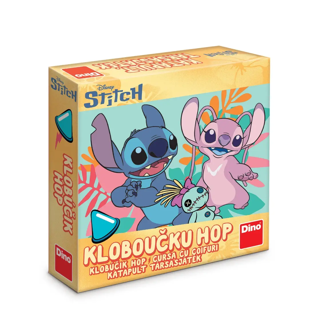 Joc de îndemânare Cursa cu coifuri Stitch pentru copii 4 ani+