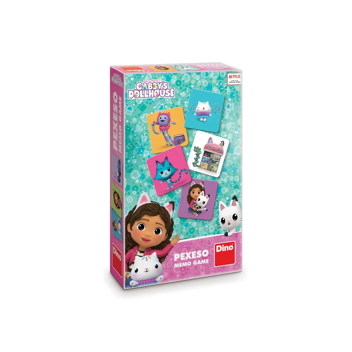 Joc de memorie Gabby’s Dollhouse cu 48 de carti, 4 ani+