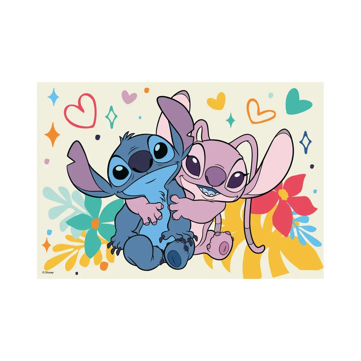 Puzzle Stitch si Angel cu 24 piese pentru copii 4+