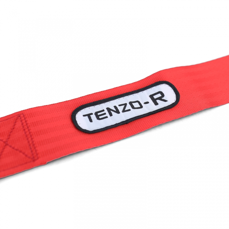 Centura de siguranță Tenzo-R Sport Harness Belt 3 puncte roșie cu marcaj E Performance AutoTuning