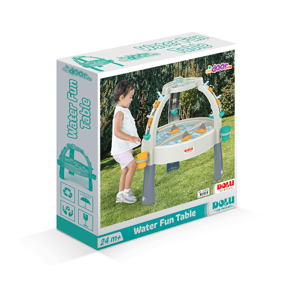 Măsuță de activități pentru apă și nisip pastel Dolu, 2 ani+