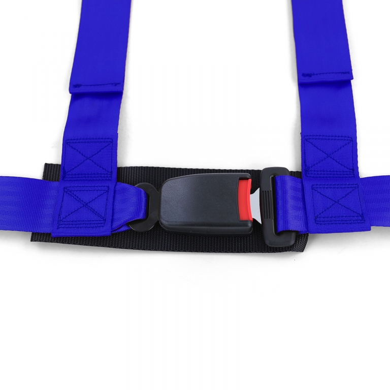 Centura de siguranță Tenzo-R Sport Harness Belt 3 puncte albastră cu marcaj E Performance AutoTuning