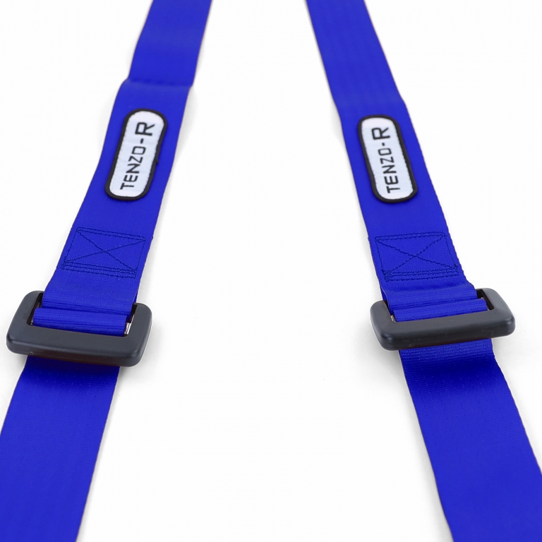 Centura de siguranță Tenzo-R Sport Harness Belt 3 puncte albastră cu marcaj E Performance AutoTuning
