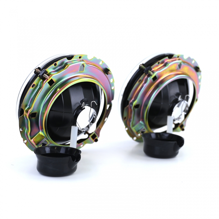 Faruri din sticlă clare cu fum negru și țintă pentru VW Golf 1 + Cabrio 74-83 Performance AutoTuning