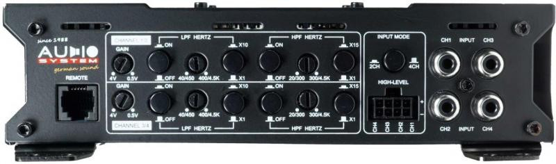 Amplificator auto Audio System X-80.4, 4 canale, clasa D, 4x80W