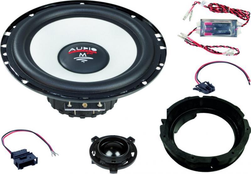 Kit audio dedicat VW Golf 6, Polo, Scirocco 3, 2 cai, 165 mm, 90W