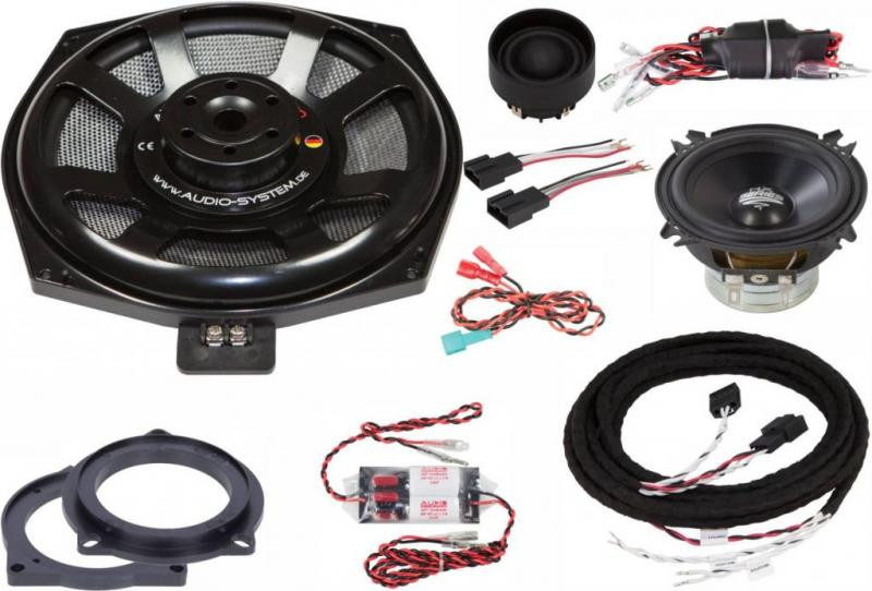 Kit audio dedicat BMW E/F/G Series cu bass underseat 175W Audio System