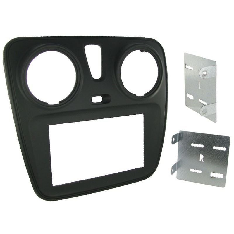 Rama adaptoare 2DIN Connects2 pentru Dacia Dokker si Lodgy, negru mat