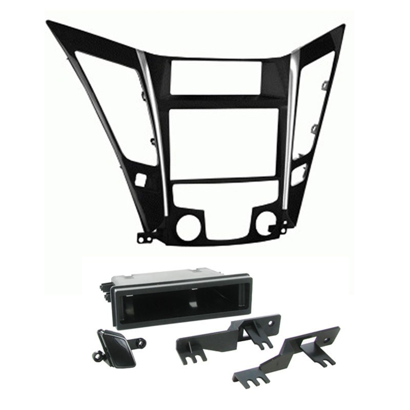 Rama adaptoare 2DIN Connects2 pentru Hyundai Sonata 2011, climatizare manuală