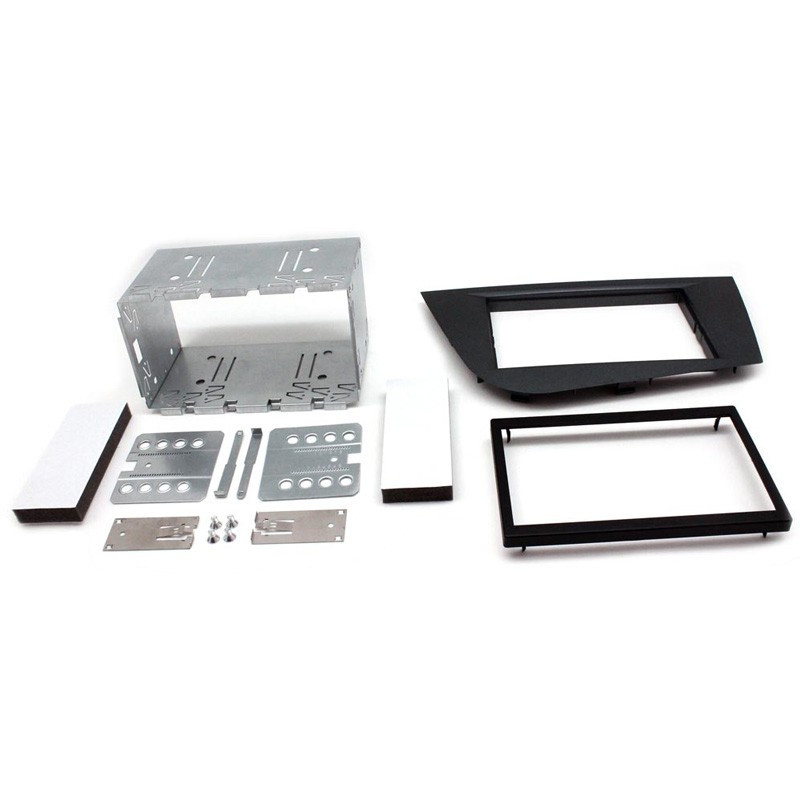 Rama adaptoare 2DIN Connects2 pentru Seat Leon 2005-2012, gri inchis