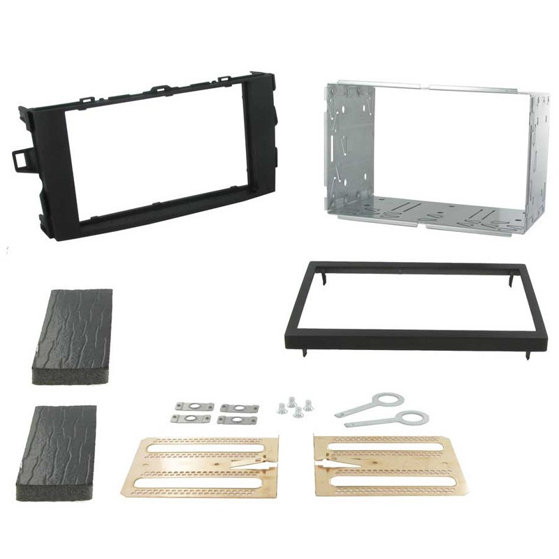 Rama adaptoare 2DIN Connects2 pentru Toyota Auris 2007-2013, gri inchis