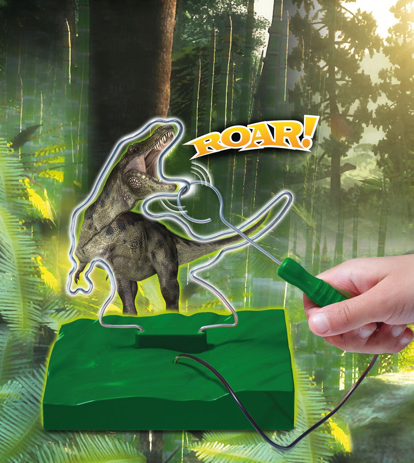 Joc de îndemânare cu dinozaur T-Rex 2 în 1 pentru copii 4+