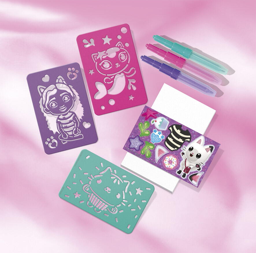 Set creativ 3 in 1 Gabby's Dollhouse cu bratari si pictura cu diamante