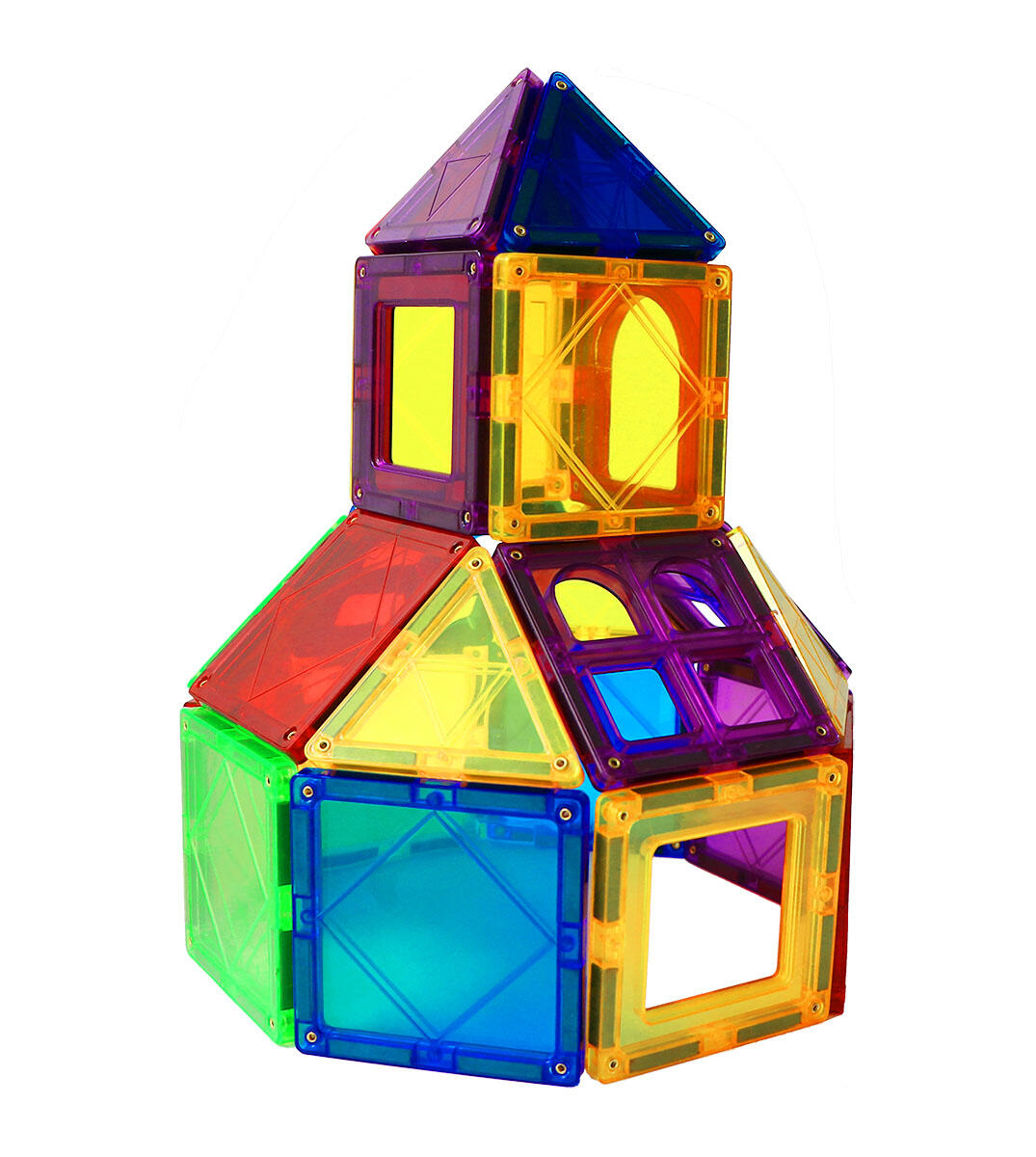 Set de construcție magnetic Magplayer, 32 piese, forme geometrice, 3 ani+