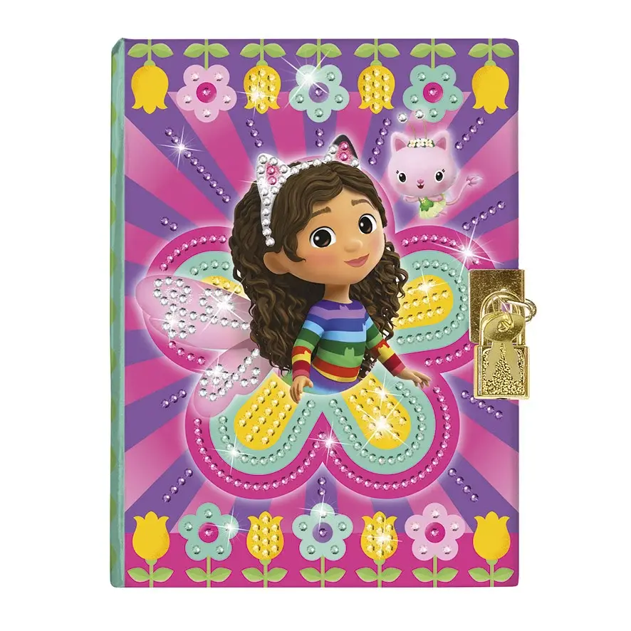 Set pictură cu diamante Gabby’s Dollhouse - jurnal secret cu strasuri