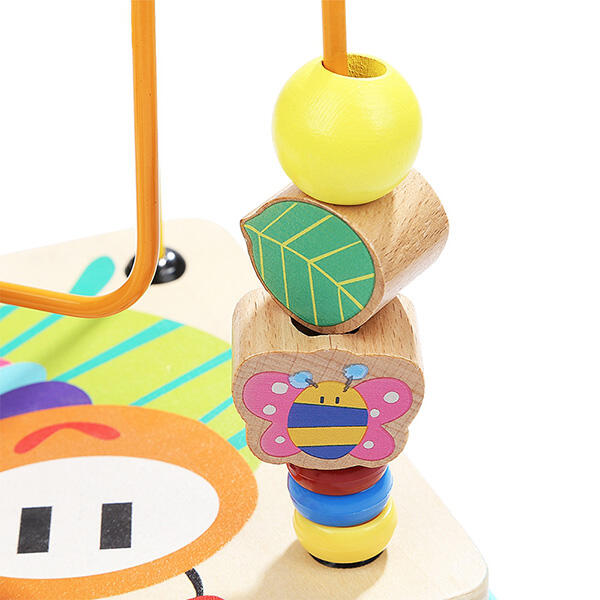 Centru de activitati 5 in 1 din lemn pentru copii - Gradina magica