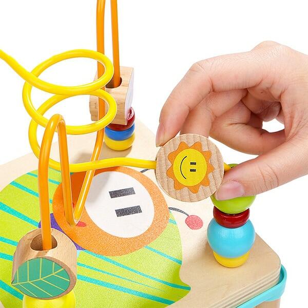 Centru de activitati 5 in 1 din lemn pentru copii - Gradina magica