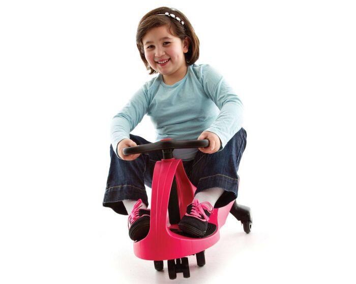 Mașinuță fără pedale Didicar roz pentru copii, 3 ani+, max. 120 kg