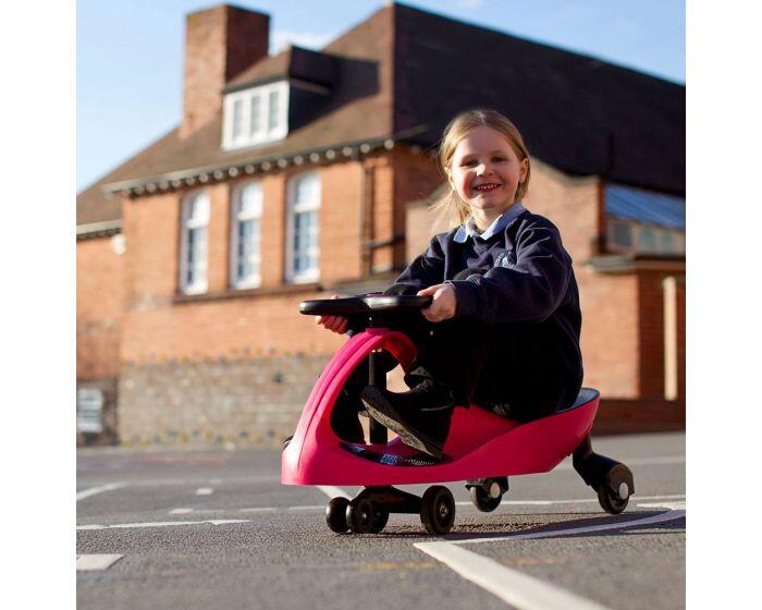 Mașinuță fără pedale Didicar roz pentru copii, 3 ani+, max. 120 kg
