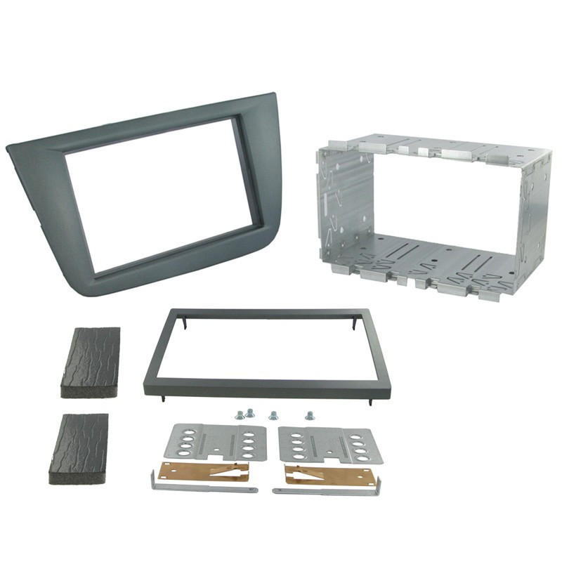 Rama adaptoare 2DIN Connects2 pentru Seat Toledo 2005- gri închis