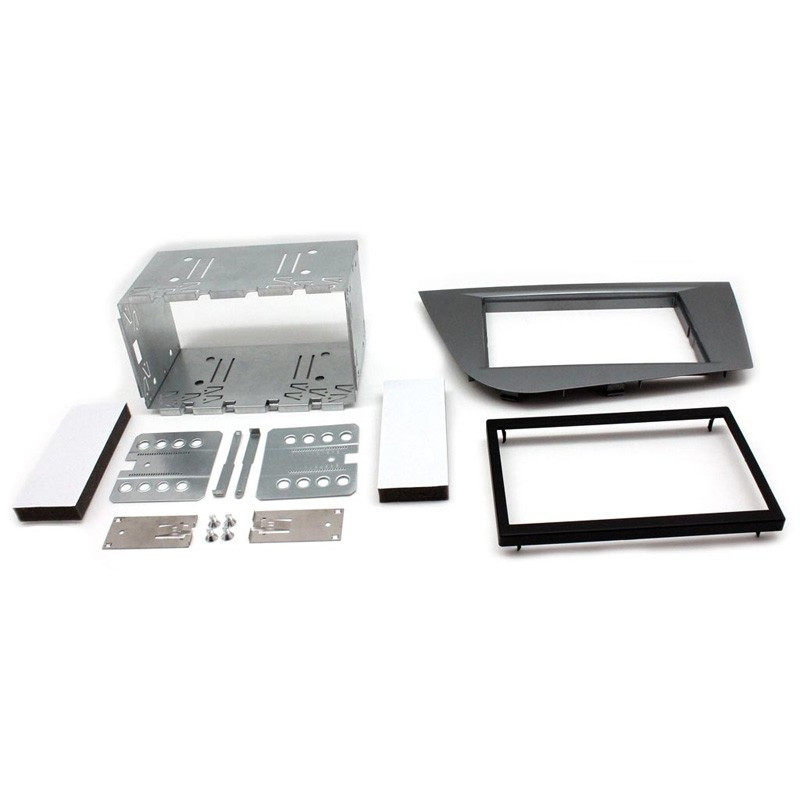 Rama adaptoare 2DIN Connects2 pentru Seat Leon 2005-2012, argintiu