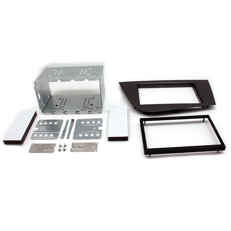 Kit ramă 2DIN Connects2 pentru Seat Leon 2005-2012, Argintiu Gelena