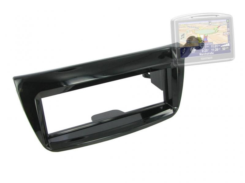 Rama adaptoare 1DIN Connects2 pentru Fiat Doblo 2010-2015, negru gloss