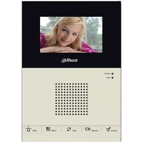 Monitor videointerfon Dahua, ecran LCD 4.3 inch, hands-free, 5 butoane, montaj aparent, comunicare bidirectionala, VTH1200CS SafetyGuard Surveillance
