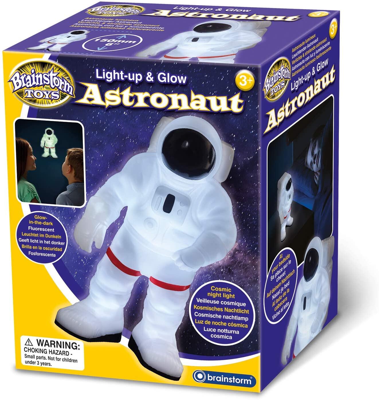 Lampa de veghe Astronaut pentru copii, cu glow in the dark si oprire automata