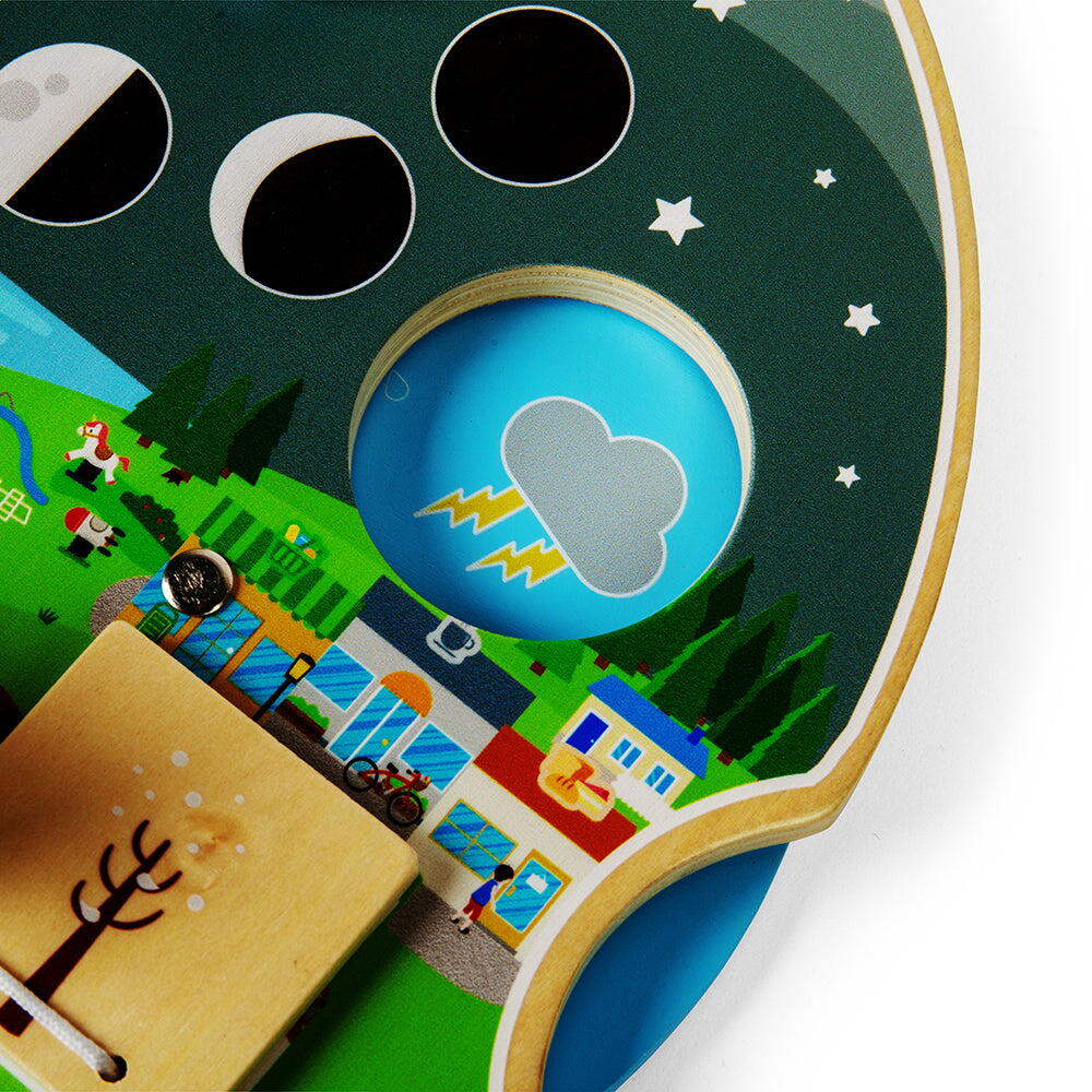 Stație meteo din lemn educativă pentru copii, BigJigs Toys