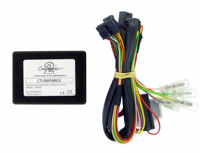 Adaptor comenzi volan auto pentru Parrot CK3100 si CK3300 Connects2